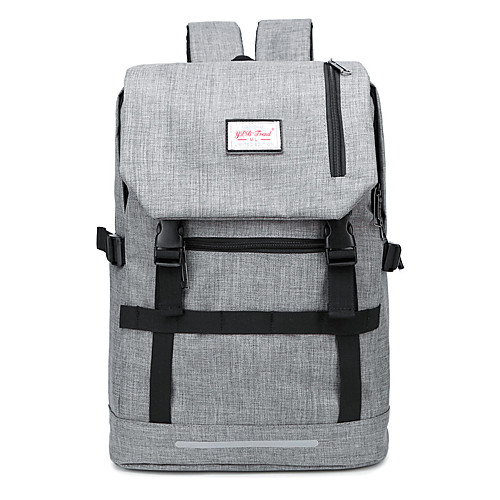 

Boys' Girls' Oxford School Bag Commuter Backpack Large Capacity Zipper Geometric Daily Outdoor Backpack Black Light Grey Dark Blue