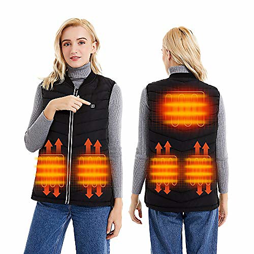 

heated vest for men women,usb electric heating vest, charging lightweight heated jacket warm vest suitable for winter outdoor sport, hiking hunting camping motorcycle(battery pack not included)