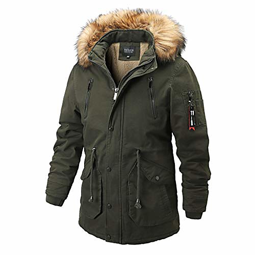 

Men's Hiking Windbreaker Hiking Fleece Jacket Winter Outdoor Lightweight Windproof Breathable Quick Dry Jacket Top Fishing Climbing Camping / Hiking / Caving ArmyGreen Black khaki