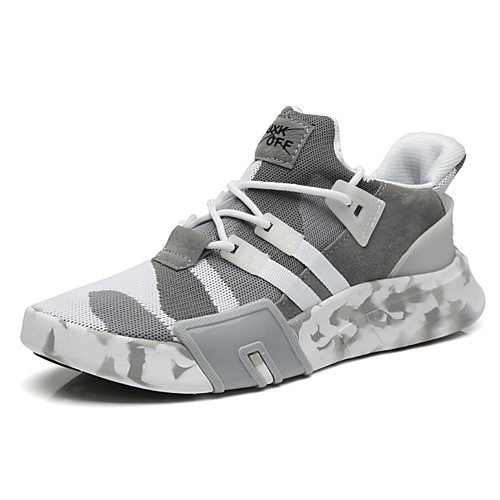 

Men's Trainers Athletic Shoes Sporty Casual Daily Outdoor Mesh Black Red Blue Fall Winter