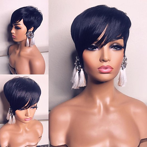 

Synthetic Wig Body Wave Middle Part Wig Medium Length Natural Black Synthetic Hair 65 inch Women's Fashionable Design Dark Roots Fluffy Black