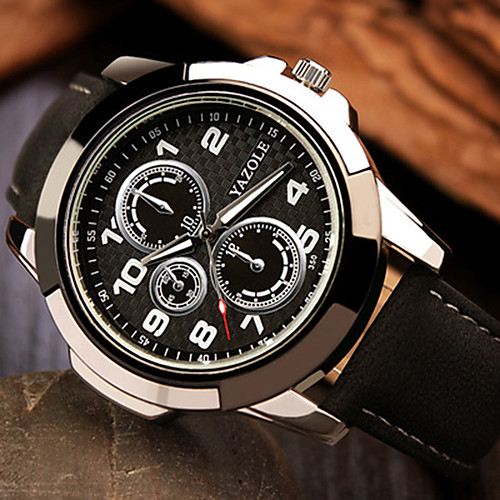 

Men's Dress Watch Analog Quartz Stylish Casual Noctilucent / One Year / Leather