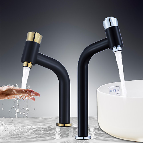 

Bathroom Sink Faucet - Waterfall Electroplated Centerset Single Handle One HoleBath Taps