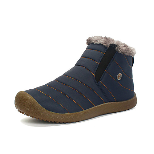 

Men's Boots Casual Daily Walking Shoes Linen Warm Waterproof Non-slipping Booties / Ankle Boots Black Khaki Dark Blue Winter