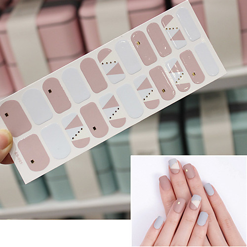 

5 pcs Bronzing 3D Laser Nail Sticker Waterproof Color Christmas Letter Nail Sticker Full 22 Tips