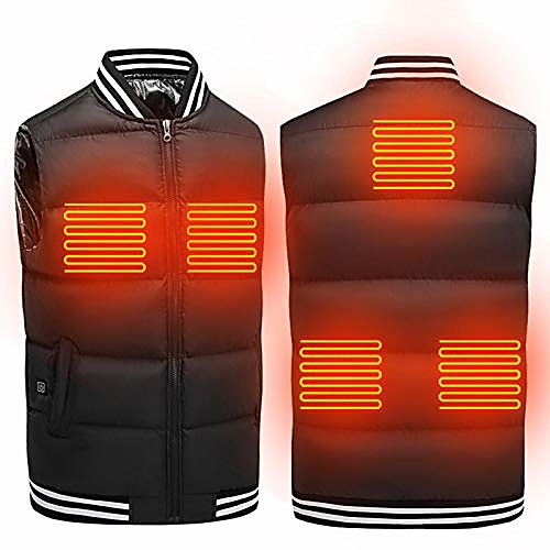 

heated vest for men women electric heated jacket usb charging body warmer gilet with 5 heating zones and 3-step temperature control for outdoor hunting camping hiking