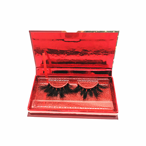 

3D Mink Lashes Crisscross Christmas Box Makeup Eyelashes Fluffy Soft Wispy Volume Natural long Cross False Eyelashes Eye Lashes Reusable Eyelash Extension