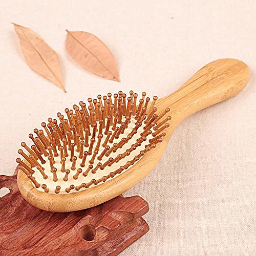 

wide tooth massage comb wooden comb air cushion comb airbag cushion massagers gift comb roll large household large teeth comb massage hair comb (color : medium circle)