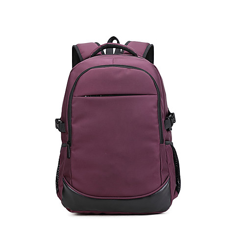 

Boys' Girls' Oxford School Bag Commuter Backpack Large Capacity Zipper Geometric Daily Outdoor Backpack Black Purple Dark Gray