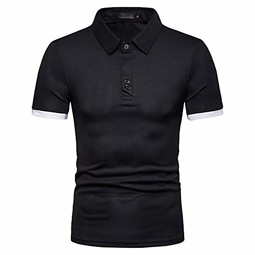 

Men's Hiking Polo Shirt Short Sleeve Tee Tshirt Sweatshirt Top Outdoor Lightweight Breathable Quick Dry Sweat wicking Spring Summer Solid Color Navy White Black Hunting Fishing Climbing