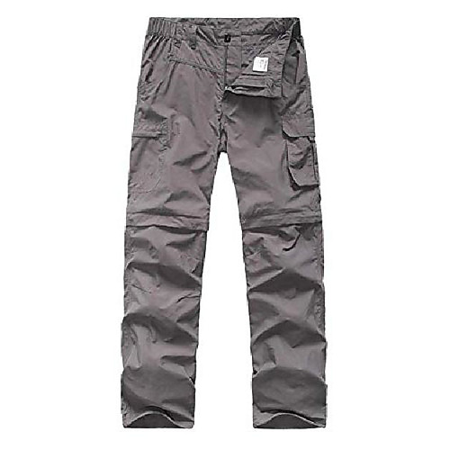 

children's cargo pants, boys, leisure, outdoor, quick-drying, waterproof, hiking, climbing - gray - 16-18 years