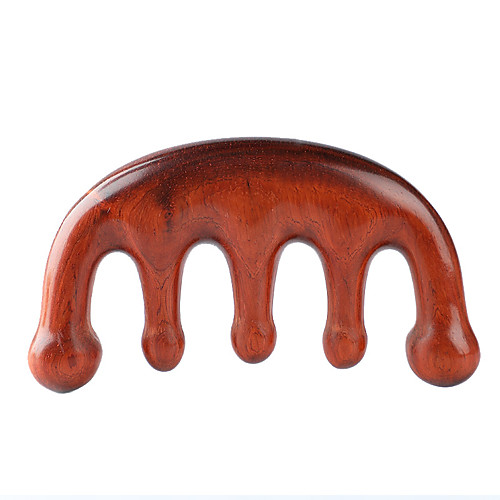 

massaging comb red wood combs handmade combs for scalp massagers wellness (m041)