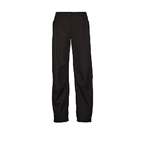 

killtec women's asira full-length zip rain pants, black, size 50