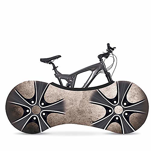 

indoor mountain bike cover bicycle storage cover,bike wheel cover, indoor anti-dust mountain bike storage bag keeps floors and walls dirt-free suitable for tires of 26-28 inches (wheel a)