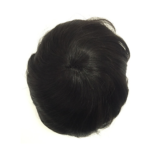 

Men's Human Hair Toupees Straight Monofilament / Full Lace Best Quality / Natural Hairline / 100% Virgin