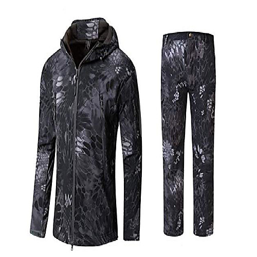 

hunting jackets hoodie for unisex military camo and tactical jacket (color : police-jackets and pants, size : us xxl=tag xxxl)