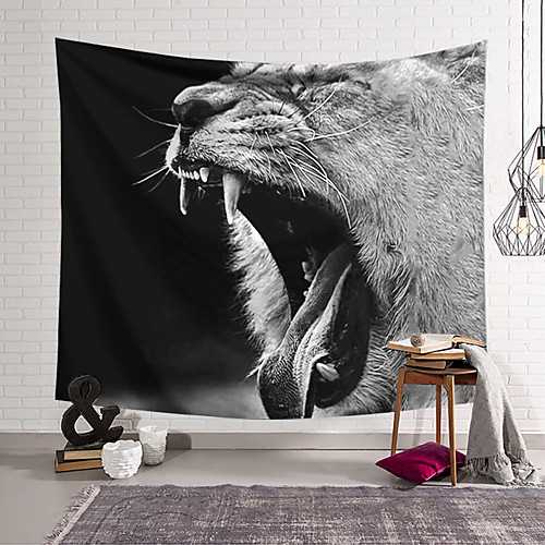 

Wall Tapestry Art Decor Blanket Curtain Hanging Home Bedroom Living Room Decoration Polyester Mighty Lion