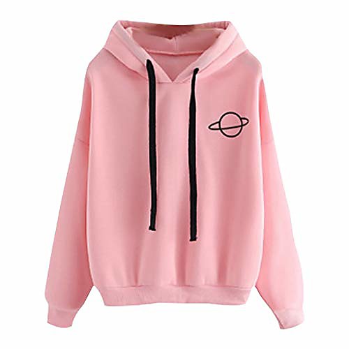 

fudule teen girls hoodied pullover women long sleeve shirts heart printed sweatshirts casual hoodies jumper blouse tops