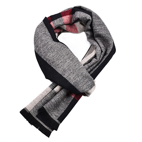 

Men's Tassel Rectangle Scarf - Print