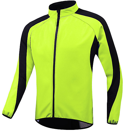 

Women's Men's Cycling Jacket Winter Fleece Bike Jacket Windbreaker Top Windproof Fleece Lining Breathable Sports Patchwork Blue / Green Mountain Bike MTB Clothing Apparel Bike Wear / Long Sleeve