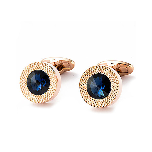 

Cufflinks Simple Basic Brooch Jewelry Blue For Daily Festival