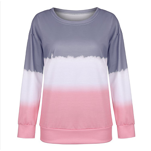 

Women's Pullover Sweatshirt Tie Dye Daily Casual Hoodies Sweatshirts Black Blue Purple