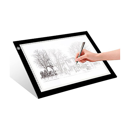 

Tracing LED Copy Board Light Box Plastic Portable USB Adjustable Ultra-thin A4 Kid's Adults' Boys and Girls for Birthday Gifts or Party Favors