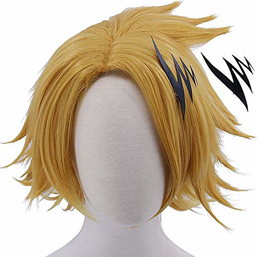 

my hero academia cosplay wig (kaminari denki no hairpin)
