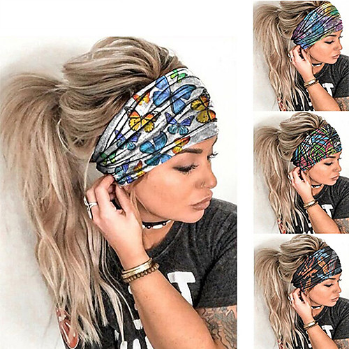 

Headbands Hair Accessories Spandex / Terylene Wigs Accessories Women's 4 pcs pcs cm Casual / Daily / Festival Casual / Daily / Fashion Sports / Fashionable Design