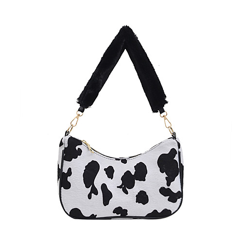 

Women's Bags Top Handle Bag Hobo Bag Daily 2021 Handbags Black / White White Brown