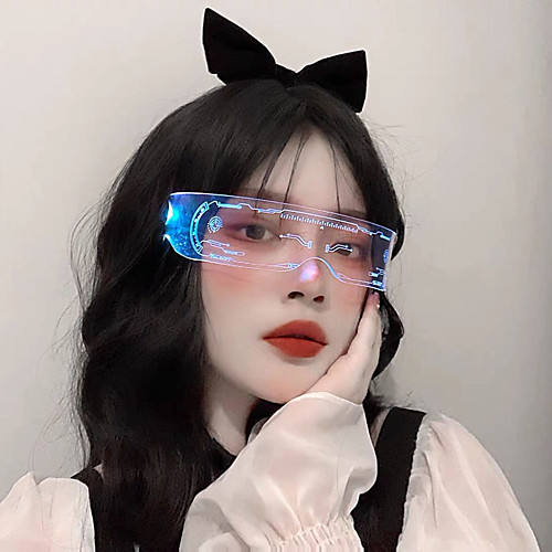 

LED Mobile Phone DIY Bluetooth APP Luminous Glasses Cheer Editable Dynamic Magic Glasses