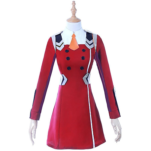 

darling in the franxx uniform zero two cosplay costume (xxl, red)