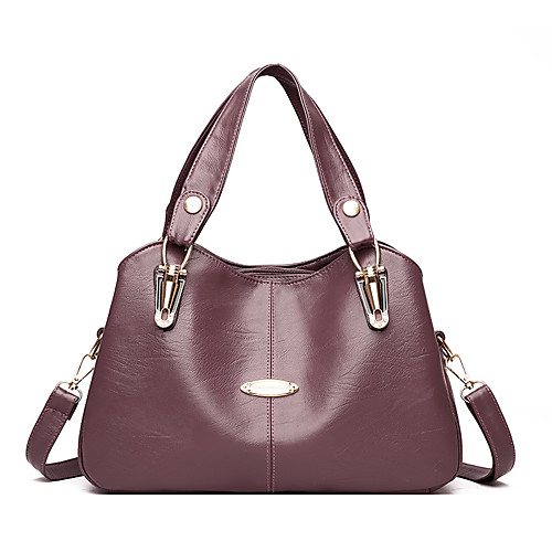 

Women's Bags Top Handle Bag Date Office & Career Handbags Wine Black Purple