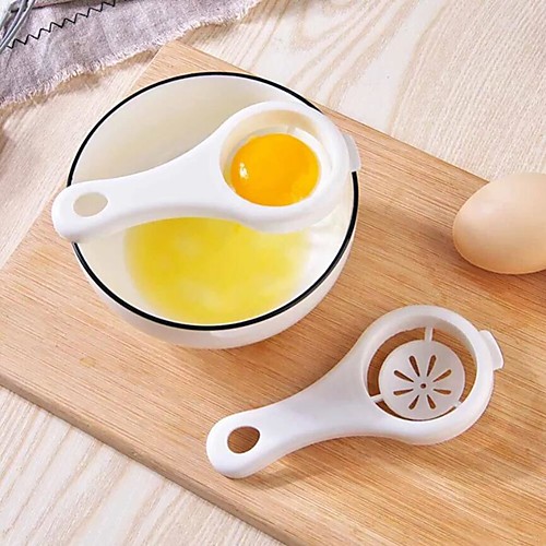 

Egg Yolk Separator Protein Separation Egg Divider Tool 30pcs 10pcs White Kitchen Accessories Tool Baking Cooking Tools Kitchen Gadgets 5pcs 1pc Wholesale for Restaurant Dining Hall Room