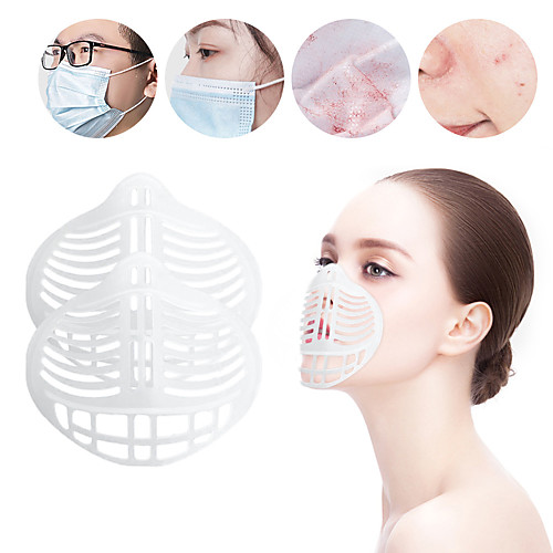 

20 pcs Mask Holder PE Mask Holder Transparent Inner Support Anti-boring Holder Summer Mask Holder Anti-boring without Mask