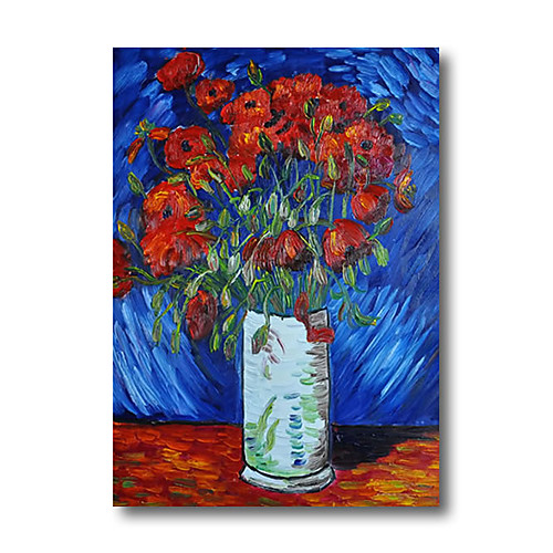 

100% Hand Painted Oil Paintings Van Gogh Oil Paintings Canvas Modern Stretched Abstract Flowers Artwork Ready to Hang