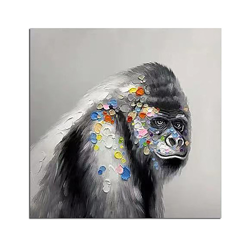 

100% Hand-Painted Contemporary Art Oil Painting On Canvas Modern Paintings Home Interior Decor Abstract Animal Art Painting Large Canvas Art(Rolled Canvas without Frame)