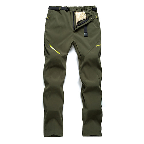 

Men's Hiking Pants Trousers Solid Color Winter Outdoor Standard Fit Waterproof Windproof Fleece Lining Breathable Pants / Trousers Female-black Male-Army Green Male-black Female-Rose Red Male-grey