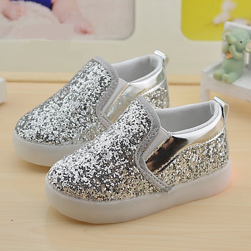 

chic toddler girls sequins flashing sneakers antislip casual gomminos pink toddler/us 6m/eur 22/uk 5.5/cn 22/13.5cm