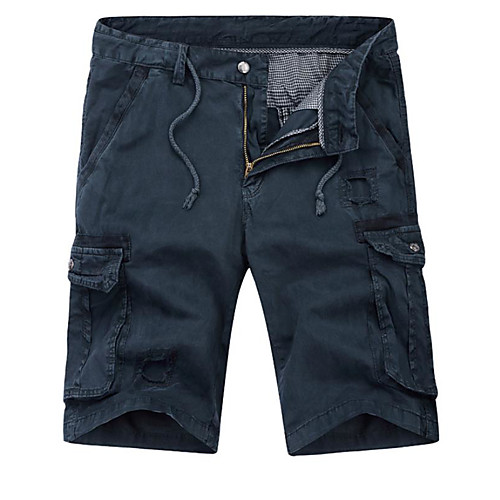 

Men's Cargo Tactical Cargo Pants Solid Color Short Blue Yellow Camel Green
