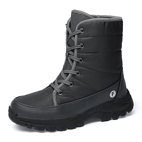

Men's Boots Casual Outdoor Walking Shoes PU Breathable Non-slipping Wear Proof Black Blue Gray Winter