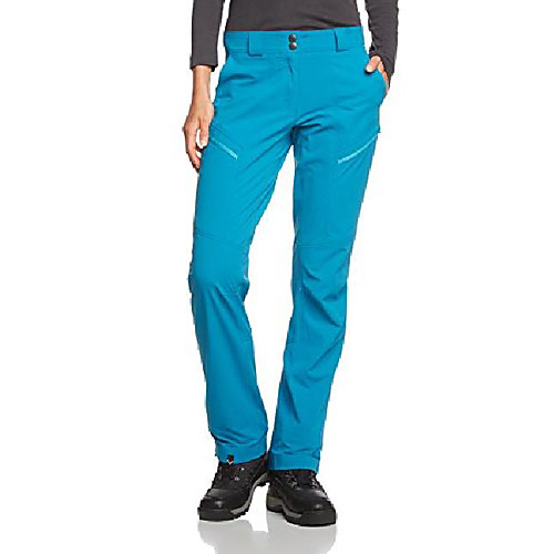 

women's outdoor trousers long transalper dst w pnt women's trousers blue bleu - chrystal size:small