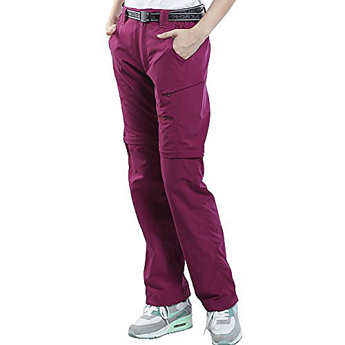 

outdoor womens waterproof breathable hiking trousers summer quick drying pants 226 rose red medium