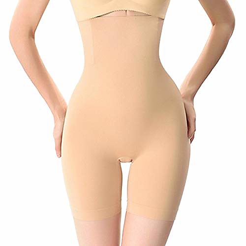 

sygjal high waist trainer shaper tummy control panties hip butt lifter body shaper slimming underwear modeling strap briefs panty (color : beige, size : l)