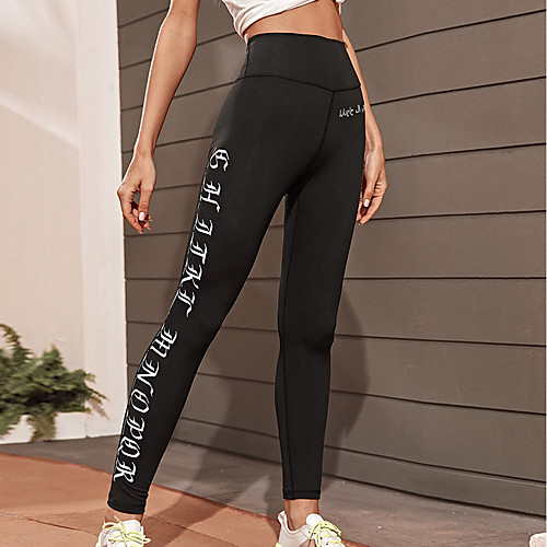 

Women's Yoga Pants Cropped Leggings Tummy Control Butt Lift Breathable Black Spandex Yoga Fitness Gym Workout Winter Sports Activewear Stretchy