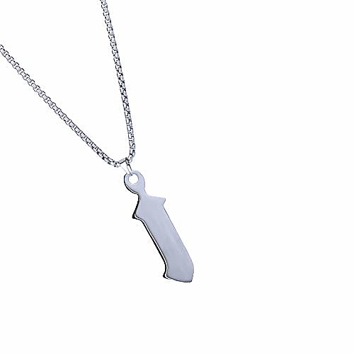 

lil peep necklace stainless steel rapper pendant for young singer fans (silver)