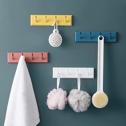 

Hooks Washable / Multifunction / Reusable Modern Contemporary ABS 4pcs - tools Bath Organization