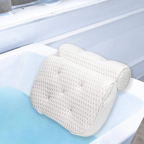 

100% Polyester Fiber 3D Bath Pillow SPA Pillow Washable And Breathable 3D Bone Shaped Bathtub Pillow Antibacterial Mildew Proof Bathtub pillow