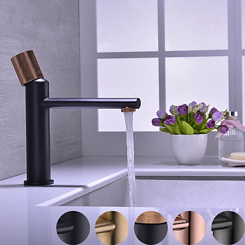 

Bathroom Sink Faucet - Widespread Oil-rubbed Bronze / Gold / Rose Gold Centerset Single Handle One HoleBath Taps