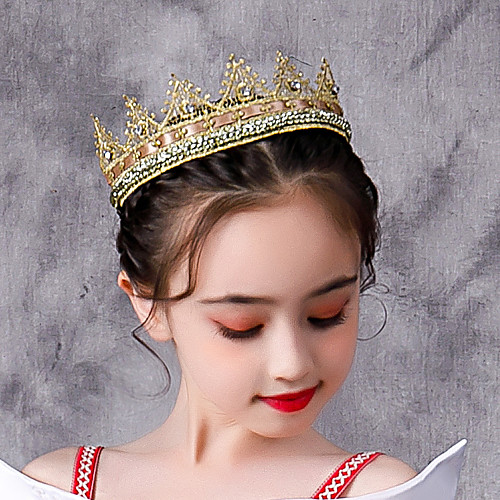 

Princess Holiday Jewelry Girls' Movie Cosplay Cosplay Costume Party Golden Silver Hair Jewelry Christmas Children's Day New Year Plastics